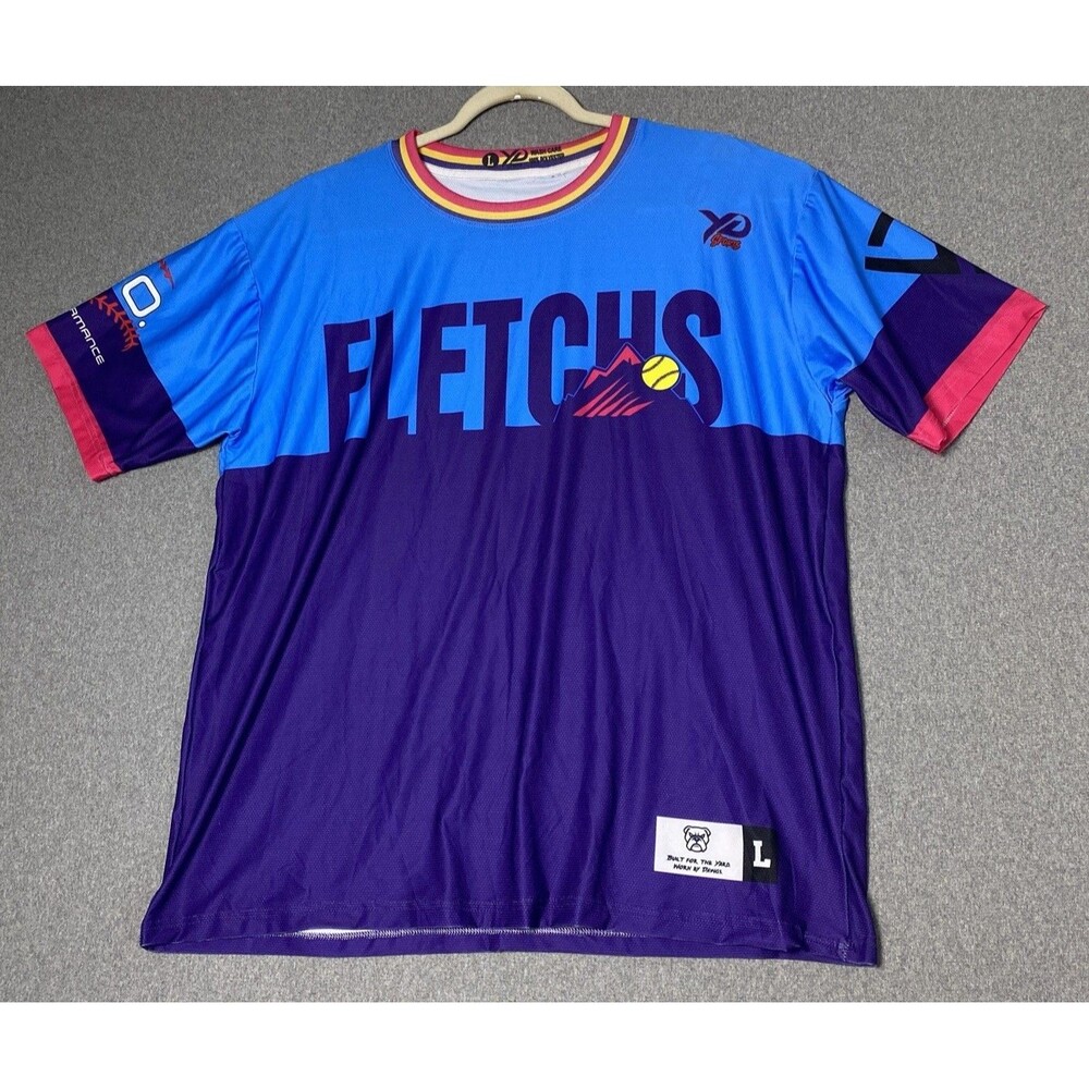 YD Fletchs Performance T-shirt Size L # 6 Flash